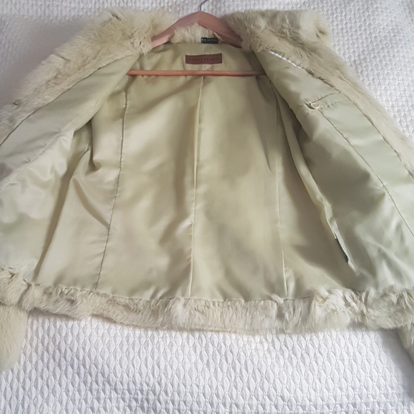 Lime green Rabbit fur coat - Picture 2 of 10